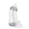 Difrax Széles anti-colic S-cumisüveg 310 ml - ezüst