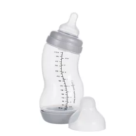Difrax Széles anti-colic S-cumisüveg 310 ml - ezüst