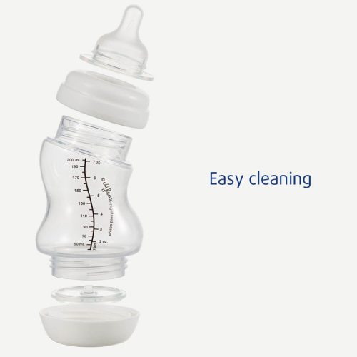 Difrax Széles anti-colic S-cumisüveg 310 ml - ezüst