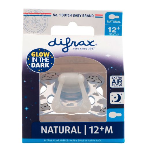 Difrax sötétben világító cumi Natural 12+