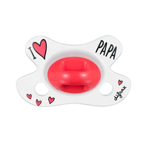 Difrax anatomikus cumi újszülöttek számára, I LOVE PAPA