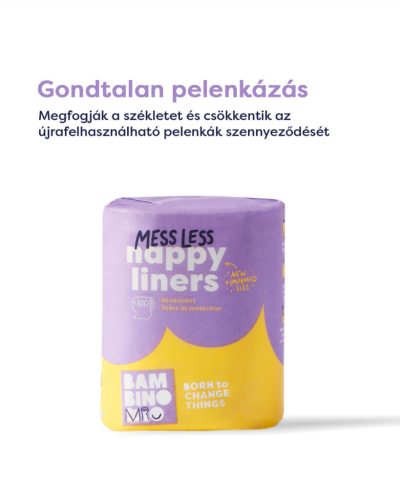 Bambino Mio Forradalmi Mio liners szeparációs pelenkabetét - 100 lap egy tekercsben