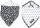 LUMA Bandana nyálfogó kendő 2db - Grey