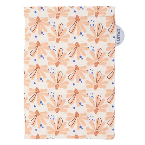 LUMA Muszlin Fürdetőkesztyű bambusszal 3db - Flowerfever Nude
