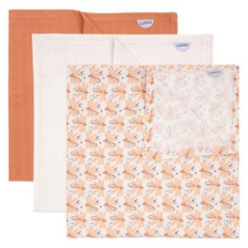   LUMA Bambusz muszlin pelenka 70x70 cm 3 db - Flowerfever Nude
