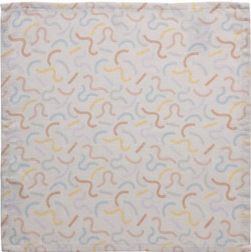 LUMA Muszlin Arctörlő kendő 3db - Multi Lines