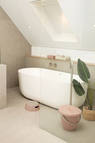 Luma Pelenkatároló vödör fedéllel - Blush Pink