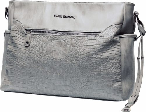 Pelenkázó táska Copenhagen Croco Grey krokodíl minta