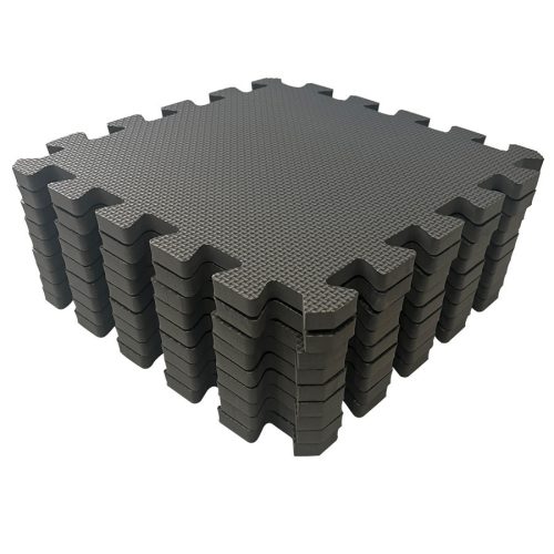 Puzzle habszivacs játszószőnyeg Cool Grey 90x90 cm