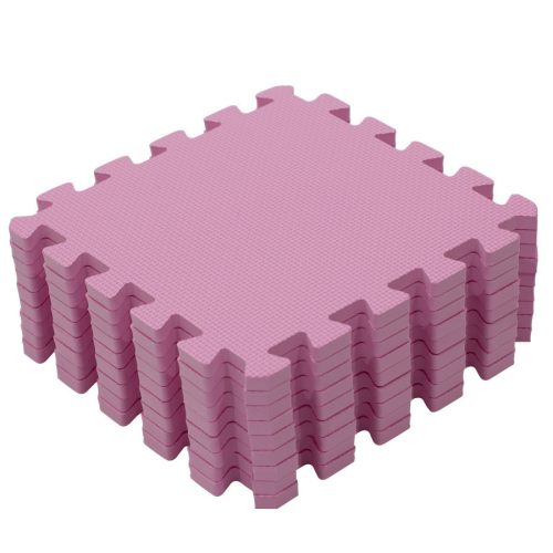 Puzzle habszivacs játszószőnyeg Pink 90x90 cm