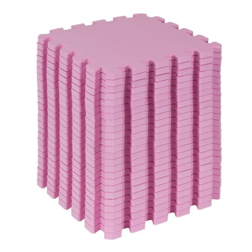 Puzzle habszivacs játszószőnyeg szett Pink 150x150cm