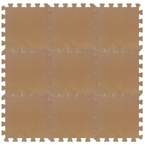 Puzzle habszivacs játszószőnyeg Brown 90x90 cm