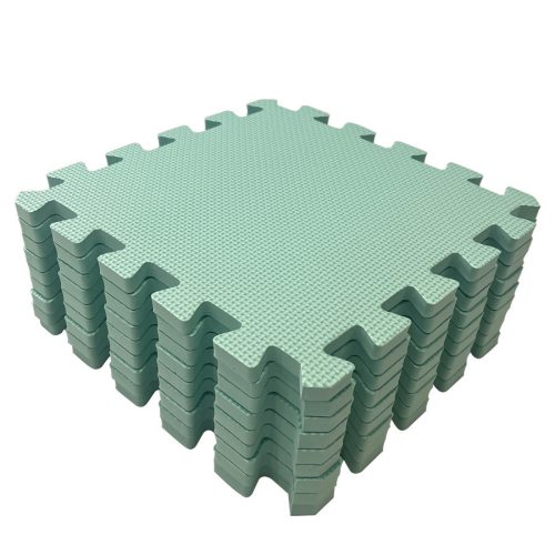 Puzzle habszivacs játszószőnyeg Light Green 90x90 cm