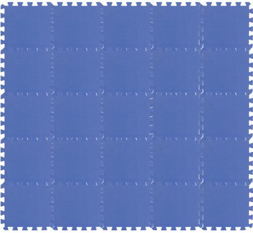 Puzzle habszivacs játszószőnyeg szett Blue 150x150cm