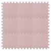 Puzzle habszivacs játszószőnyeg Light Pink 90x90 cm