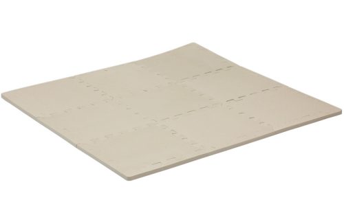 Puzzle habszivacs játszószőnyeg szegéllyel Light Beige 92x92 cm