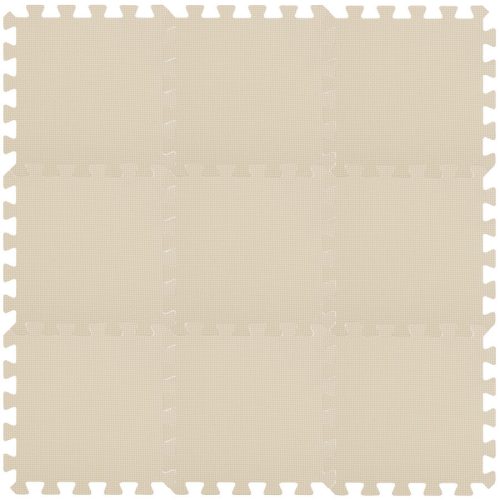 Puzzle habszivacs játszószőnyeg Light Beige 90x90 cm