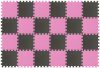 Puzzle habszivacs játszószőnyeg szett Pink Grey 180x120cm