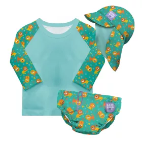 Bambino Mio baba fürdőruha szett Cool Cats, 6-12 hónap