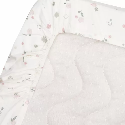 Witlof for Kids megerősített szegéllyel ellátott lepedő Tuck-inn 60x120 cm Vintage Flowers