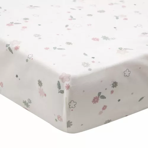 Witlof for Kids megerősített szegéllyel ellátott lepedő Tuck-inn 60x120 cm Vintage Flowers