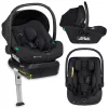Lionelo Astrid I-Size Babahordozó + bázistalp Set 40-87 cm - Black Onyx