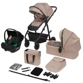 Lionelo Bianka 3in1 multifunkciós babakocsi - Beige Taupe