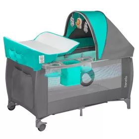 Lionelo Sven Plus Multifunkciós utazóágy - Turquoise-Grey