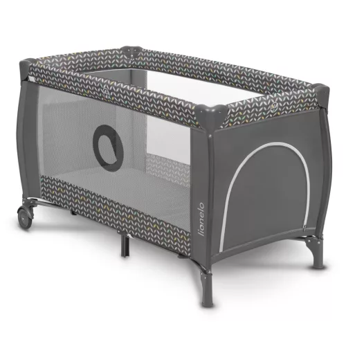 Lionelo Sven Plus Multifunkciós utazóágy - Grey Scandi