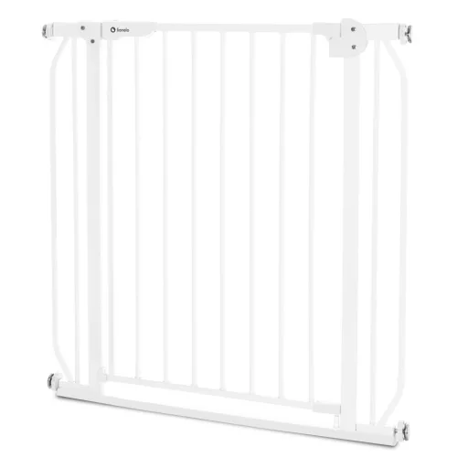 Lionelo Truus Slim biztonsági ajtórács - White (75-105 cm) 2 db toldóval