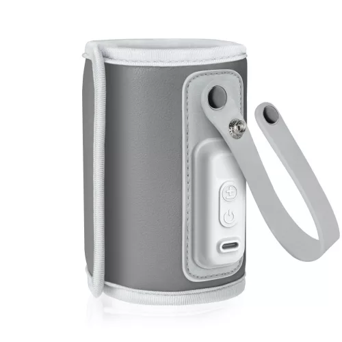 Lionelo Thermup Go hordozható cumisüveg melegítő - Grey silver