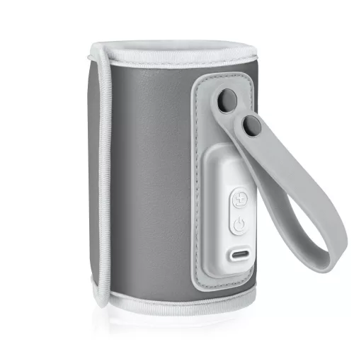 Lionelo Thermup Go hordozható cumisüveg melegítő - Grey silver