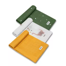 Lionelo Bamboo 3 db-os textilpelenka szett (70x70) - Dino