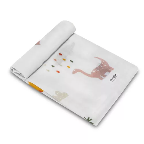 Lionelo Bamboo 3 db-os textilpelenka szett (70x70) - Dino