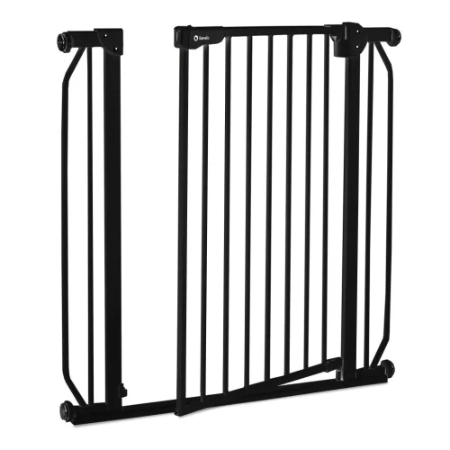 Lionelo Truus Slim biztonsági ajtórács - Black Onyx (75-105 cm) 2 db toldóval
