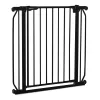 Lionelo Truus Slim biztonsági ajtórács - Black Onyx (75-105 cm) 2 db toldóval