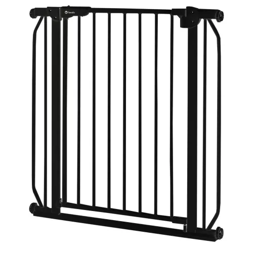 Lionelo Truus Slim biztonsági ajtórács - Black Onyx (75-105 cm) 2 db toldóval
