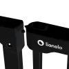 Lionelo Truus Slim biztonsági ajtórács - Black Onyx (75-105 cm) 2 db toldóval