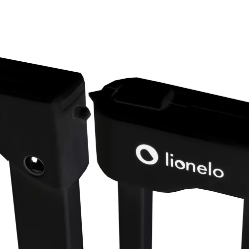 Lionelo Truus Slim biztonsági ajtórács - Black Onyx (75-105 cm) 2 db toldóval