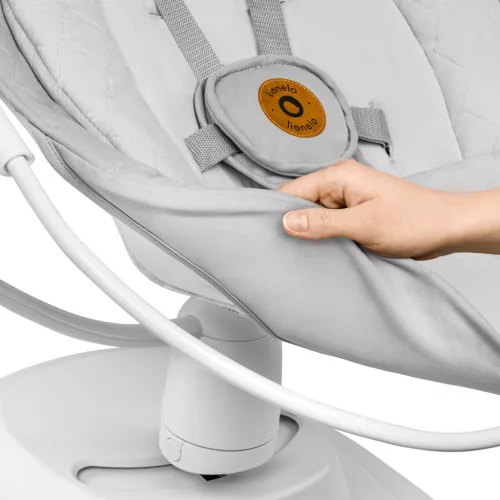 Lionelo Bella 360° elektromos ringató, pihenőszék és hinta - Grey concrete