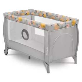 Lionelo Stefi Plus kétszintes utazóágy - Pink Yellow