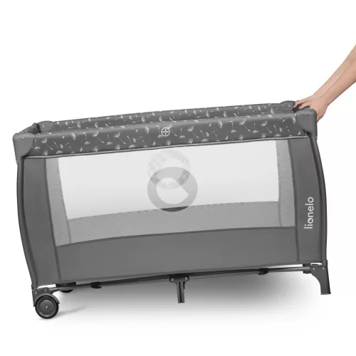 Lionelo Stefi Plus kétszintes utazóágy - Grey White