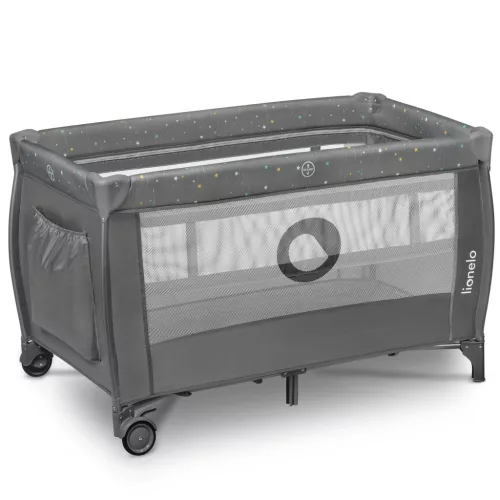 Lionelo Stefi Plus kétszintes utazóágy - Grey Multicolor