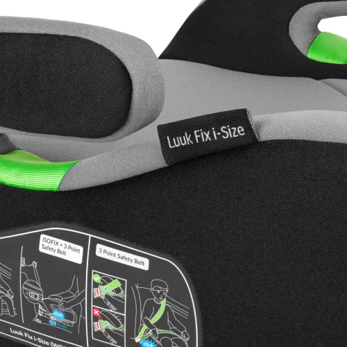 Lionelo Luuk Fix i-Size ülésmagasító - Grey Stone