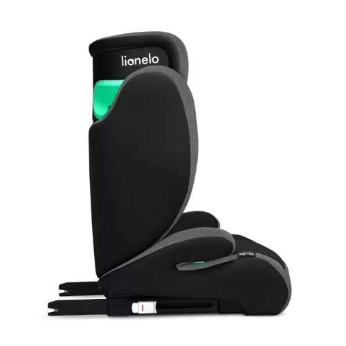 Lionelo Hugo i-Size gyermekülés 100-150 cm - Black-Grey