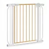 Lionelo Truus Slim biztonsági ajtórács - White Natural (75-105 cm) 2 db toldóval
