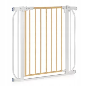   Lionelo Truus Slim biztonsági ajtórács - White Natural (75-105 cm) 2 db toldóval