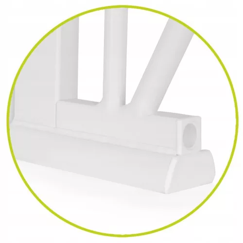 Lionelo Truus Slim biztonsági ajtórács - White Natural (75-105 cm) 2 db toldóval