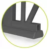 Lionelo Truus Slim biztonsági ajtórács - Grey Graphite (75-105 cm) 2 db toldóval