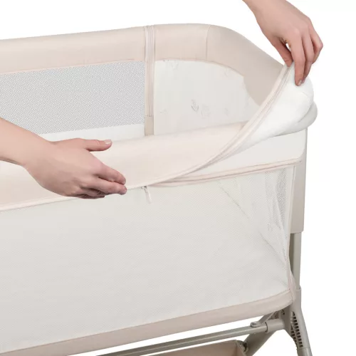 Lionelo Leonie 3az1-ben babaágy, bababölcső és babaöböl - Beige Sand